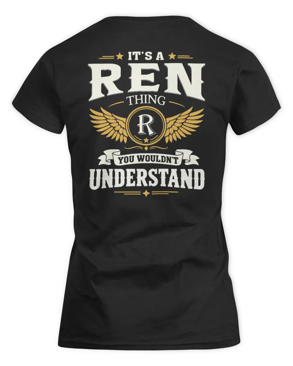 REN KT06-M008 It’s a [NAME] Thing – You Wouldn’t Understand | Personalized Vintage T-Shirt - Women's Standard T-Shirt - Black