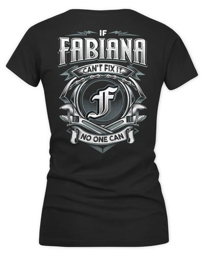 FABIANA AP81-K4-626 - Personalized Ahmed Quote Apparel “If Ahmed Can't Fix It, No One Can” - Women's V-Neck T-Shirt - Black