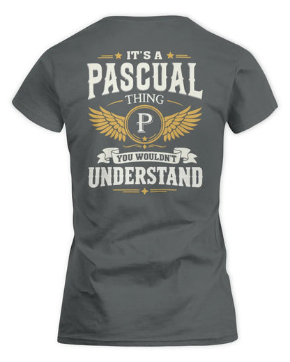 PASCUAL KT06-M008 It’s a [NAME] Thing – You Wouldn’t Understand | Personalized Vintage T-Shirt - Women's Standard T-Shirt - Charcoal
