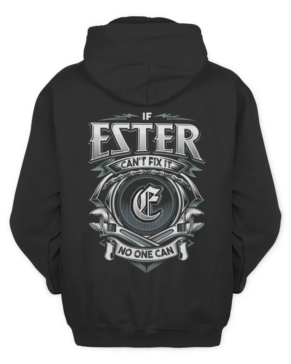 ESTER AP81-K4-626 - Personalized Ahmed Quote Apparel “If Ahmed Can't Fix It, No One Can” - Unisex Hoodie - Black