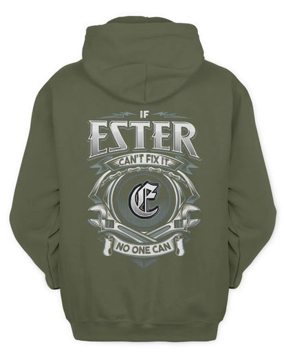 ESTER AP81-K4-626 - Personalized Ahmed Quote Apparel “If Ahmed Can't Fix It, No One Can” - Unisex Hoodie - Military Green