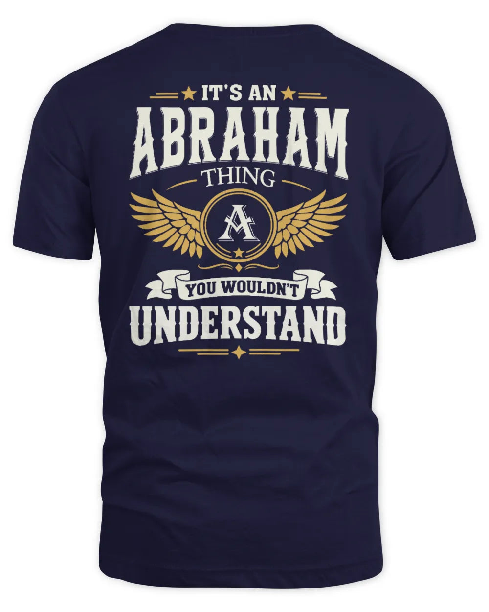 ABRAHAM KT06-M008 It’s a [NAME] Thing – You Wouldn’t Understand | Personalized Vintage T-Shirt - Unisex Standard T-Shirt - Navy