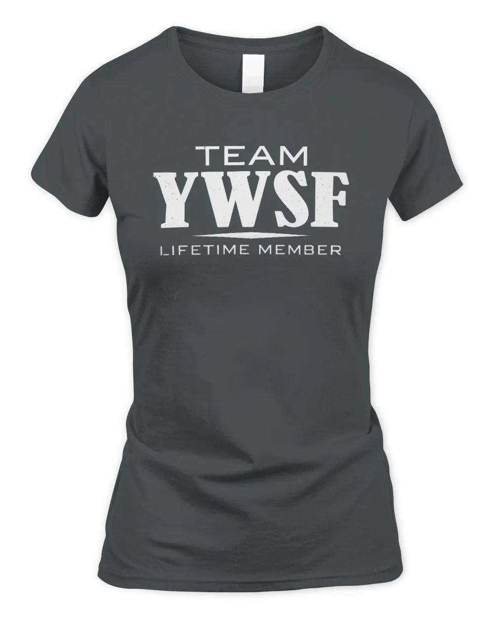 YWSF BL62-K4-128 - Personalized “Team NAME Lifetime Member” - Women's Standard T-Shirt - Charcoal