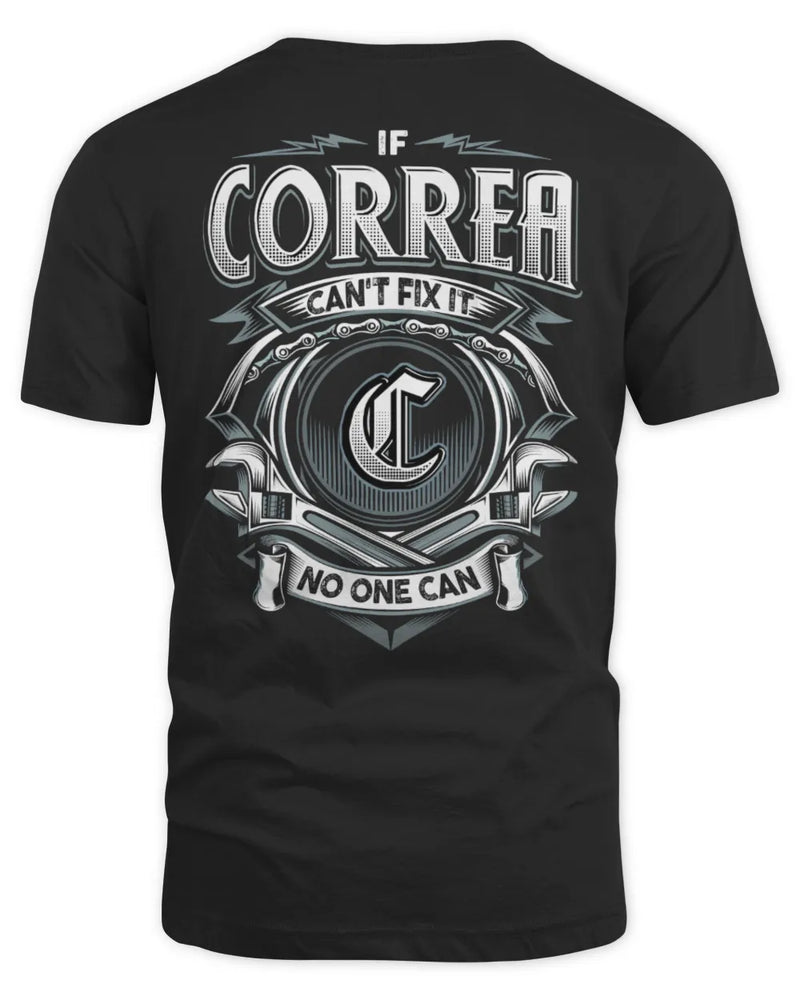 CORREA AP81-K4-626 - Personalized Ahmed Quote Apparel “If Ahmed Can't Fix It, No One Can” - Unisex Standard T-Shirt - Black