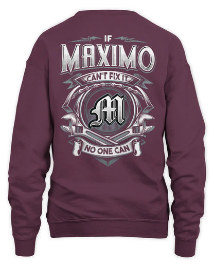 MAXIMO AP81-K4-626 - Personalized Ahmed Quote Apparel “If Ahmed Can't Fix It, No One Can” - Unisex Sweatshirt - Maroon