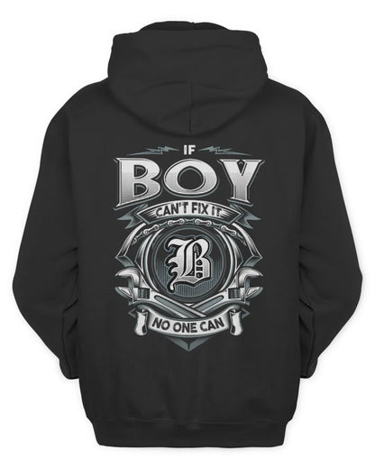 BOY AP81-K4-626 - Personalized Ahmed Quote Apparel “If Ahmed Can't Fix It, No One Can” - Unisex Hoodie - Black