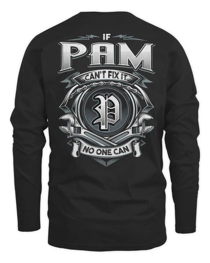 PAM AP81-K4-626 - Personalized Ahmed Quote Apparel “If Ahmed Can't Fix It, No One Can” - Men's Long Sleeved T-Shirt - Black