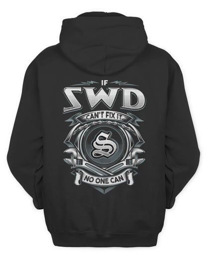 SWD AP81-K4-626 - Personalized Ahmed Quote Apparel “If Ahmed Can't Fix It, No One Can” - Unisex Hoodie - Black