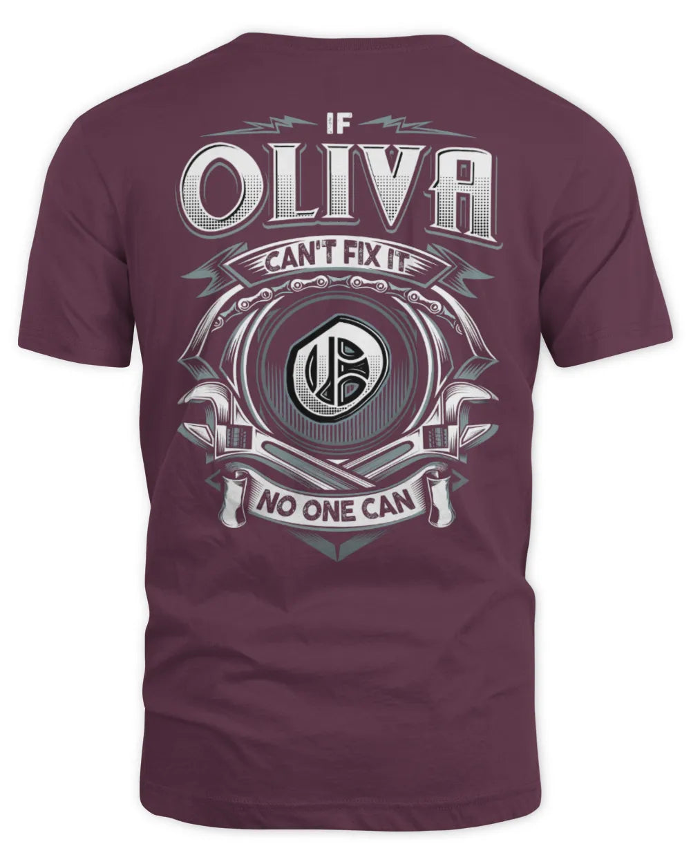 OLIVA AP81-K4-626 - Personalized Ahmed Quote Apparel “If Ahmed Can't Fix It, No One Can” - Unisex Standard T-Shirt - Maroon