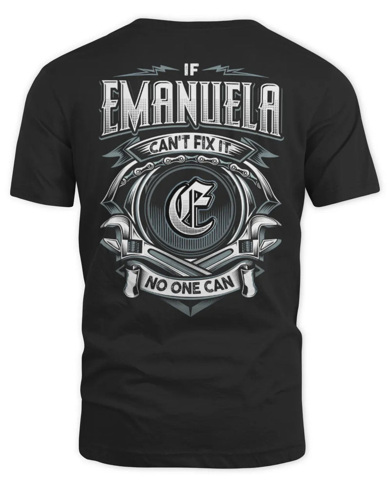 EMANUELA AP81-K4-626 - Personalized Ahmed Quote Apparel “If Ahmed Can't Fix It, No One Can” - Unisex Standard T-Shirt - Black