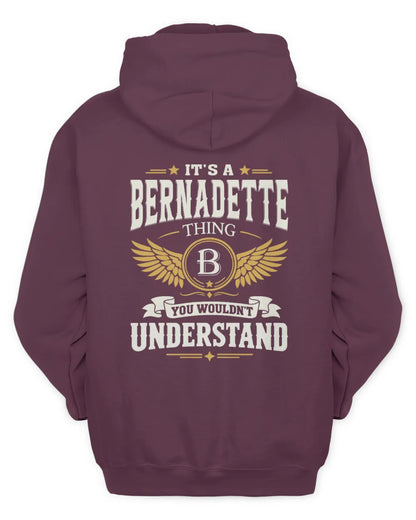 BERNADETTE KT06-M008 It’s a [NAME] Thing – You Wouldn’t Understand | Personalized Vintage T-Shirt - Unisex Hoodie - Maroon