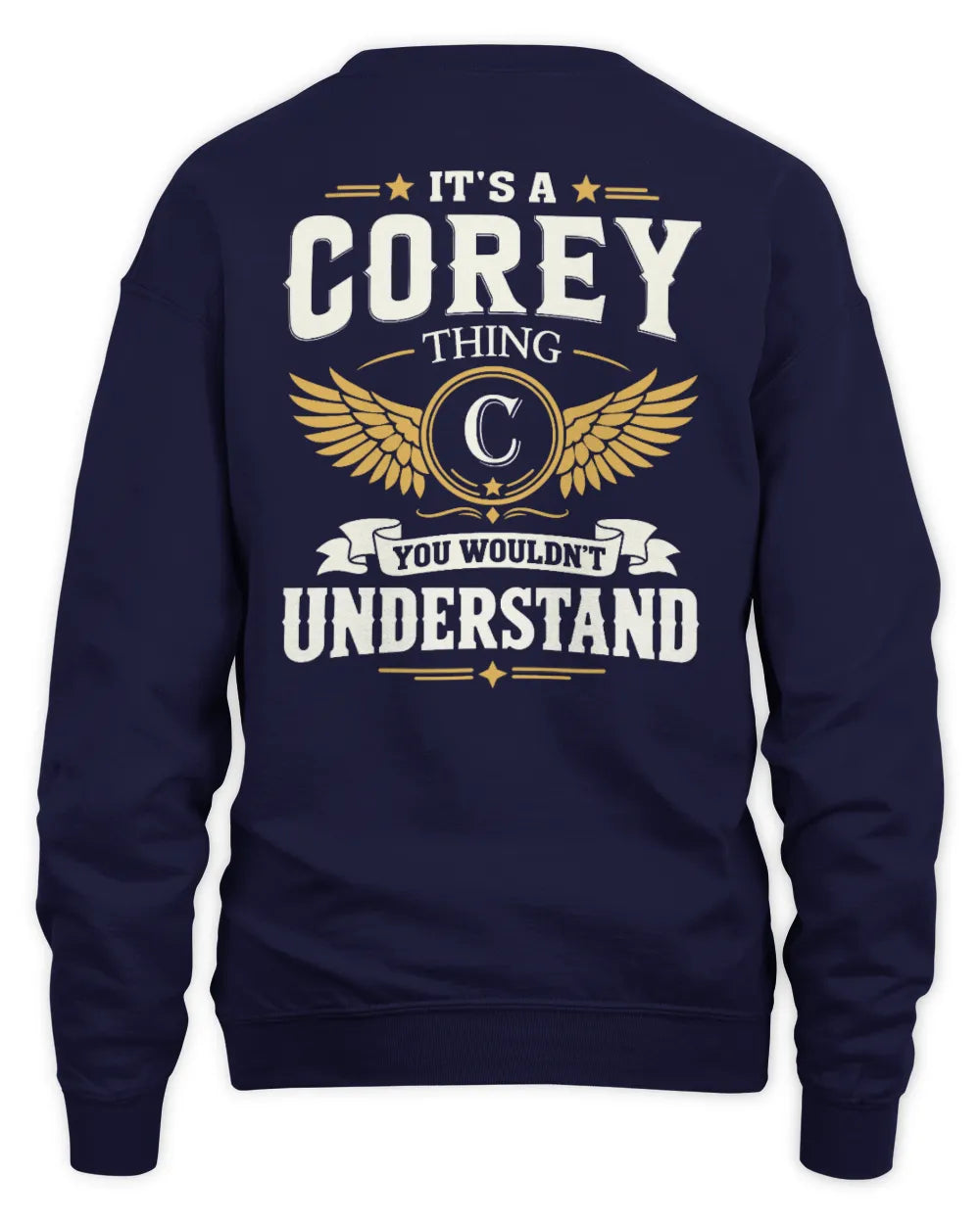 COREY KT06-M008 It’s a [NAME] Thing – You Wouldn’t Understand | Personalized Vintage T-Shirt - Unisex Sweatshirt - Navy
