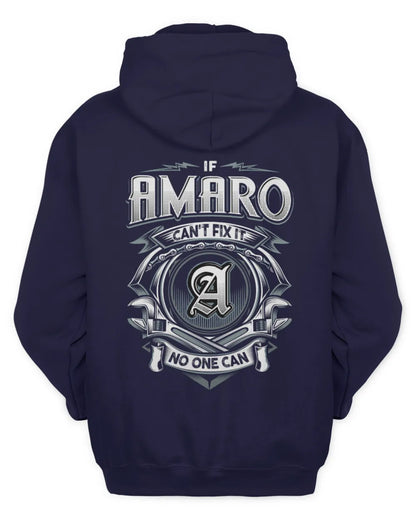 AMARO AP81-K4-626 - Personalized Ahmed Quote Apparel “If Ahmed Can't Fix It, No One Can” - Unisex Hoodie - Navy
