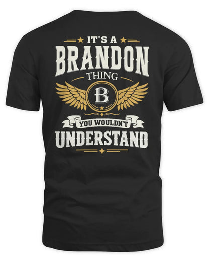 BRANDON KT06-M008 It’s a [NAME] Thing – You Wouldn’t Understand | Personalized Vintage T-Shirt - Unisex Standard T-Shirt - Black