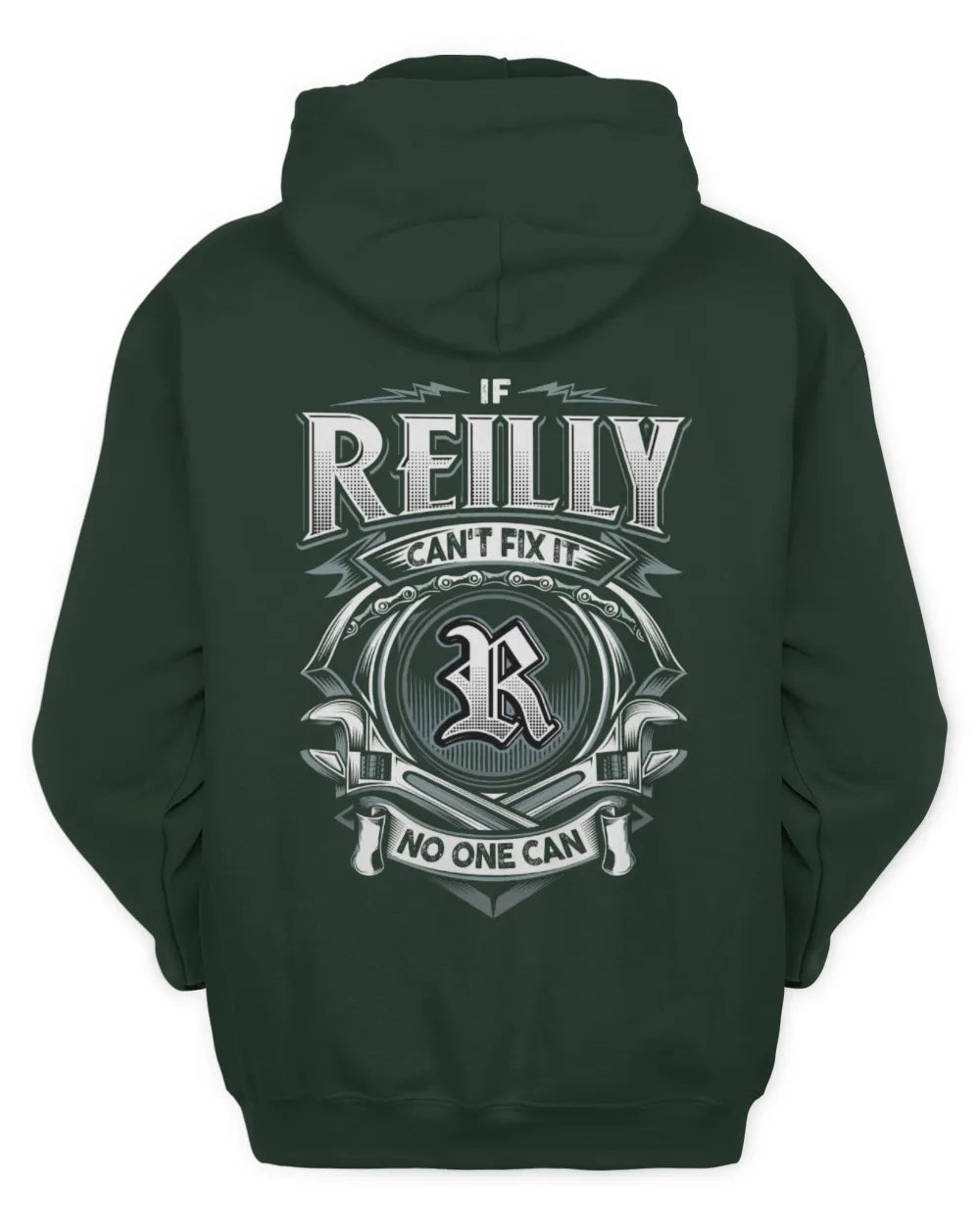 REILLY AP81-K4-626 - Personalized Ahmed Quote Apparel “If Ahmed Can't Fix It, No One Can” - Unisex Hoodie - Forest Green