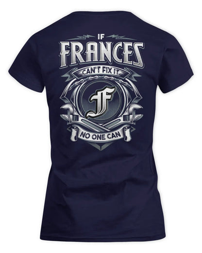 FRANCES AP81-K4-626 - Personalized Ahmed Quote Apparel “If Ahmed Can't Fix It, No One Can” - Women's Standard T-Shirt - Navy