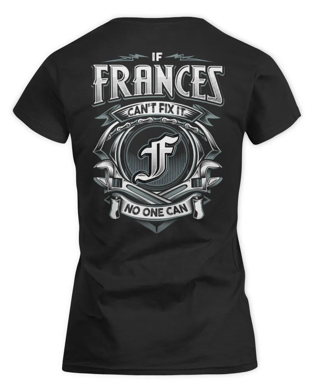 FRANCES AP81-K4-626 - Personalized Ahmed Quote Apparel “If Ahmed Can't Fix It, No One Can” - Women's Standard T-Shirt - Black