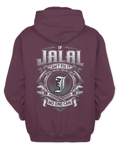 JALAL AP81-K4-626 - Personalized Ahmed Quote Apparel “If Ahmed Can't Fix It, No One Can” - Unisex Hoodie - Maroon
