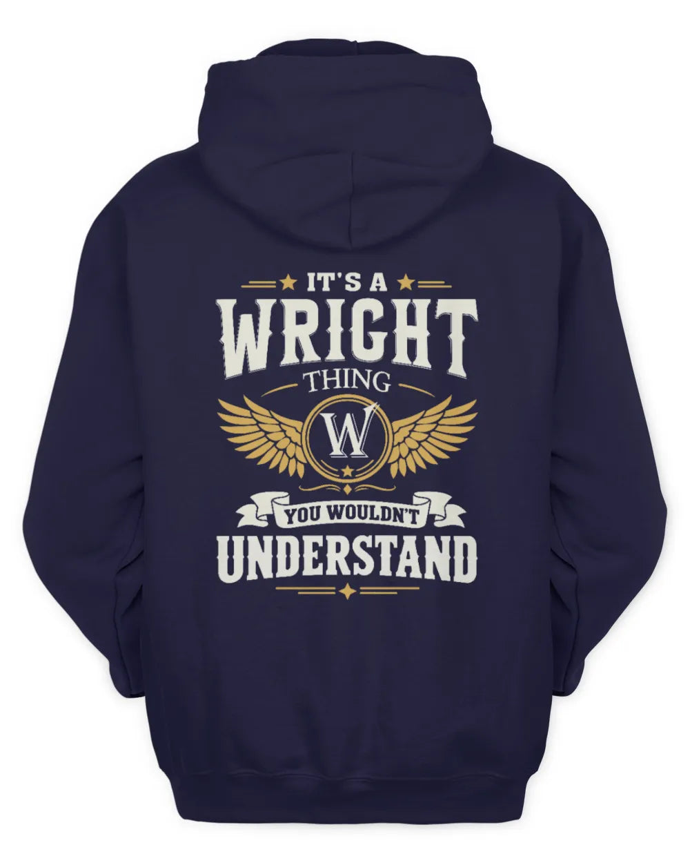 WRIGHT KT06-M008 It’s a [NAME] Thing – You Wouldn’t Understand | Personalized Vintage T-Shirt - Unisex Hoodie - Navy