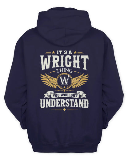 WRIGHT KT06-M008 It’s a [NAME] Thing – You Wouldn’t Understand | Personalized Vintage T-Shirt - Unisex Hoodie - Navy