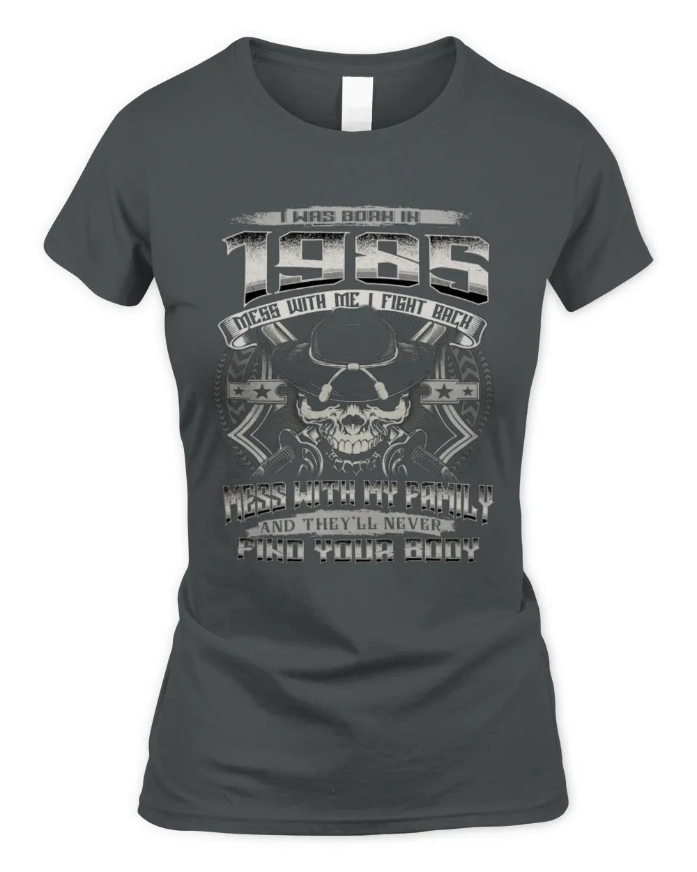1985 HH89-K2 – Protective Family Quote T-Shirt - Women's Standard T-Shirt - Charcoal