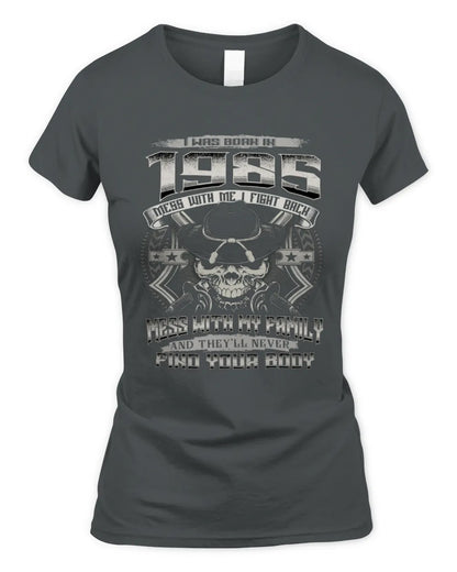 1985 HH89-K2 – Protective Family Quote T-Shirt - Women's Standard T-Shirt - Charcoal