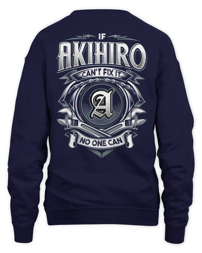 AKIHIRO AP81-K4-626 - Personalized Ahmed Quote Apparel “If Ahmed Can't Fix It, No One Can” - Unisex Sweatshirt - Navy