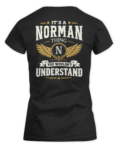 NORMAN KT06-M008 It’s a [NAME] Thing – You Wouldn’t Understand | Personalized Vintage T-Shirt - Women's Standard T-Shirt - Black
