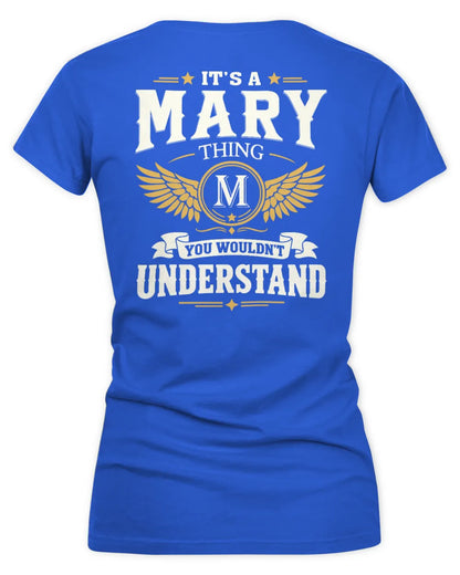 MARY KT06-M008 It’s a [NAME] Thing – You Wouldn’t Understand | Personalized Vintage T-Shirt - Women's V-Neck T-Shirt - Royal