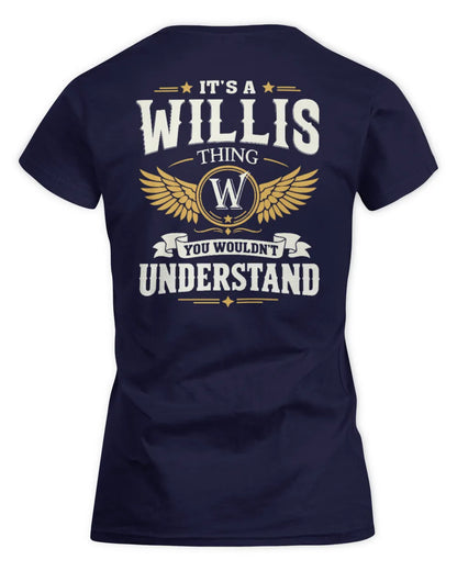 WILLIS KT06-M008 It’s a [NAME] Thing – You Wouldn’t Understand | Personalized Vintage T-Shirt - Women's Standard T-Shirt - Navy