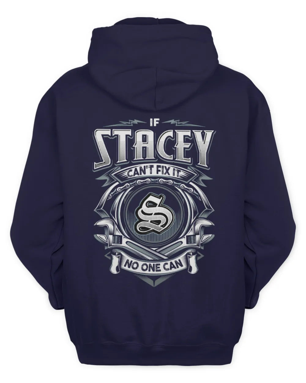 STACEY AP81-K4-626 - Personalized Ahmed Quote Apparel “If Ahmed Can't Fix It, No One Can” - Unisex Hoodie - Navy