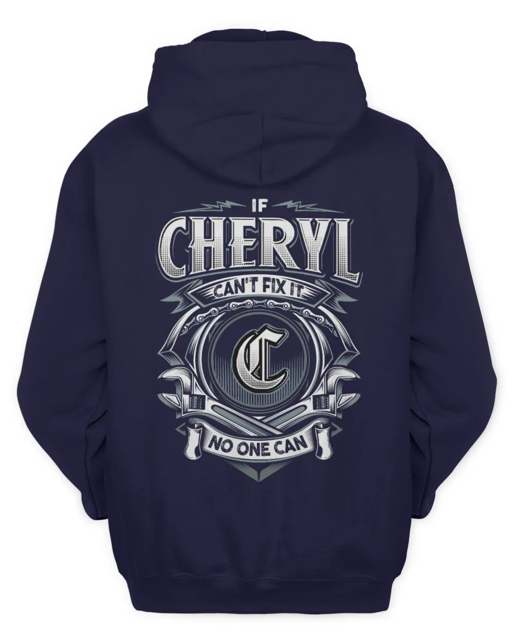CHERYL AP81-K4-626 - Personalized Ahmed Quote Apparel “If Ahmed Can't Fix It, No One Can” - Unisex Hoodie - Navy