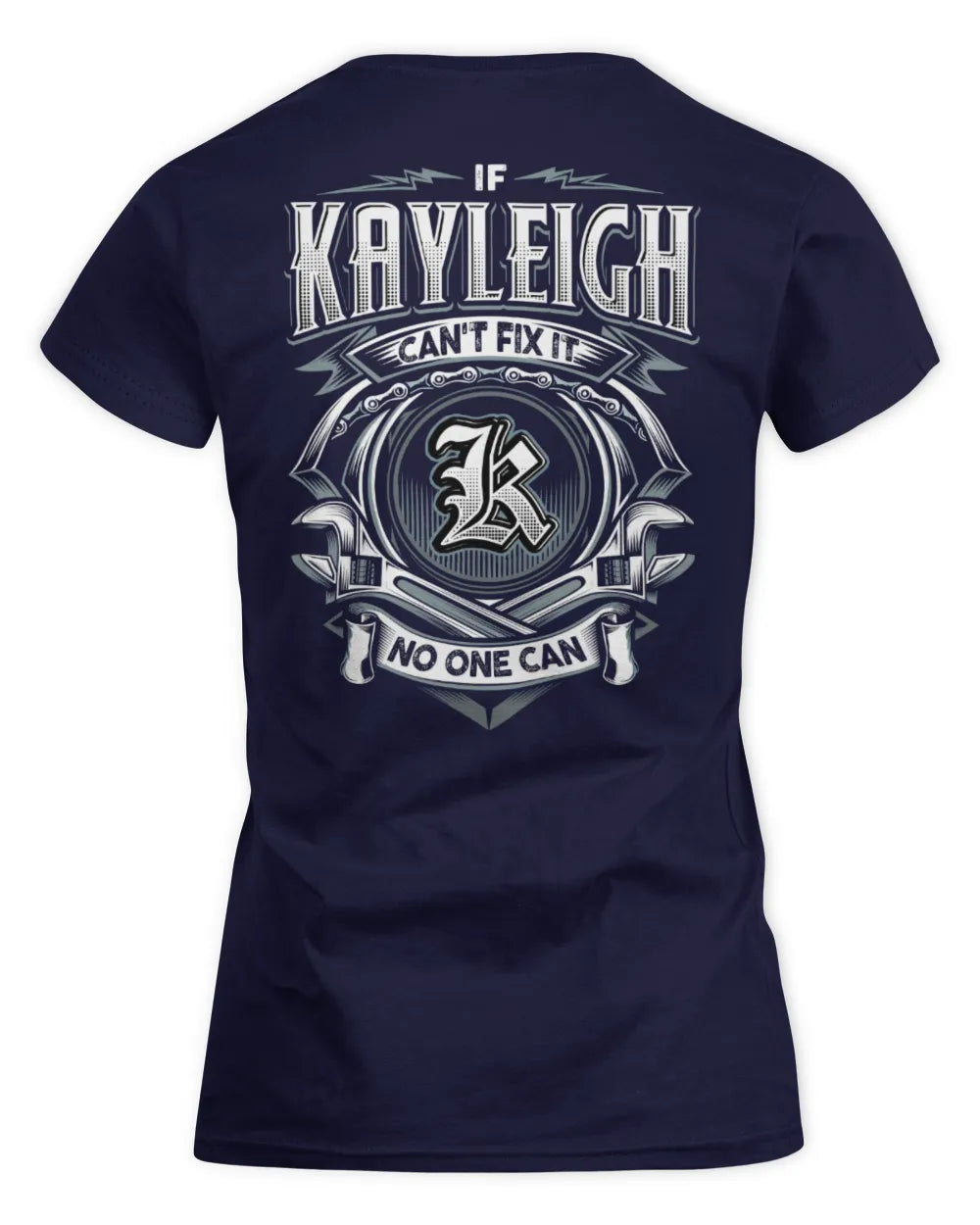 KAYLEIGH AP81-K4-626 - Personalized Ahmed Quote Apparel “If Ahmed Can't Fix It, No One Can” - Women's Standard T-Shirt - Navy