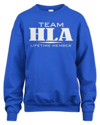 HLA BL62-K4-128 - Personalized “Team NAME Lifetime Member” - Unisex Sweatshirt - Royal