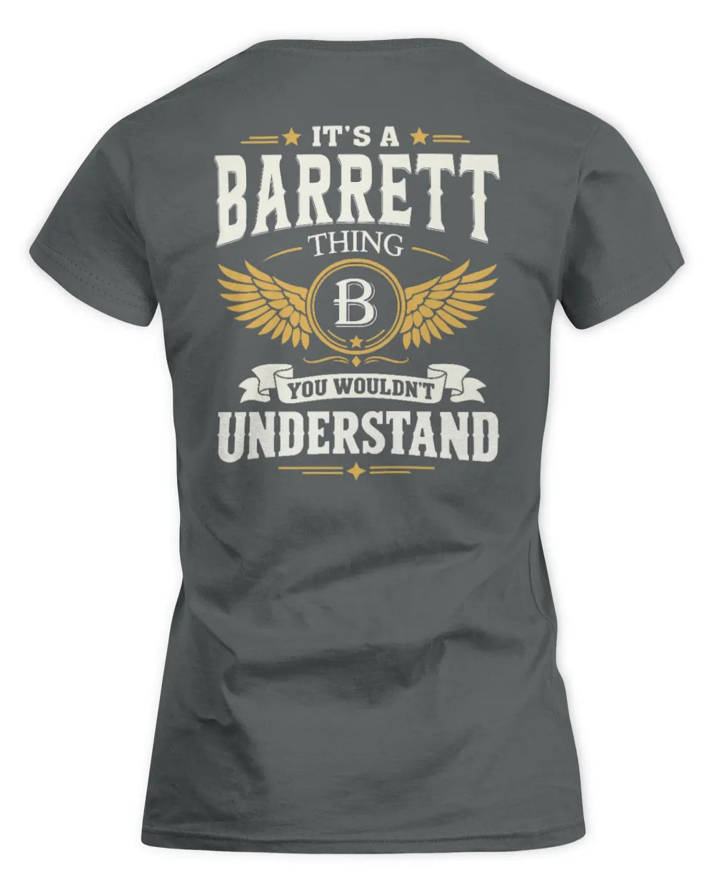 BARRETT KT06-M008 It’s a [NAME] Thing – You Wouldn’t Understand | Personalized Vintage T-Shirt - Women's Standard T-Shirt - Charcoal