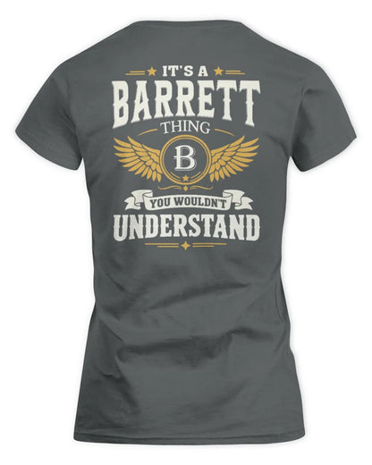 BARRETT KT06-M008 It’s a [NAME] Thing – You Wouldn’t Understand | Personalized Vintage T-Shirt - Women's Standard T-Shirt - Charcoal