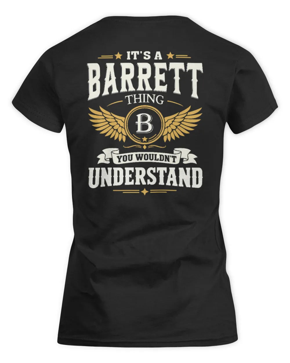 BARRETT KT06-M008 It’s a [NAME] Thing – You Wouldn’t Understand | Personalized Vintage T-Shirt - Women's Standard T-Shirt - Black
