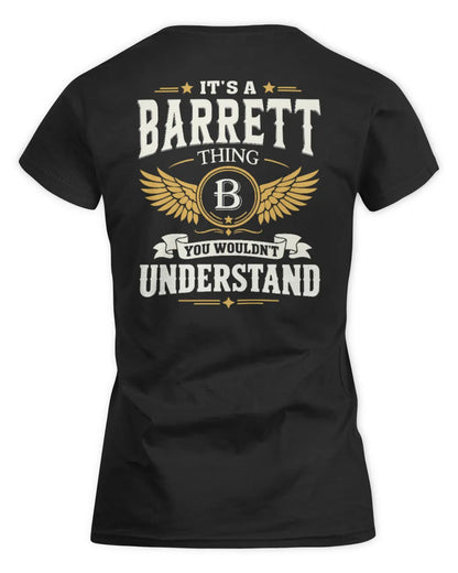 BARRETT KT06-M008 It’s a [NAME] Thing – You Wouldn’t Understand | Personalized Vintage T-Shirt - Women's Standard T-Shirt - Black
