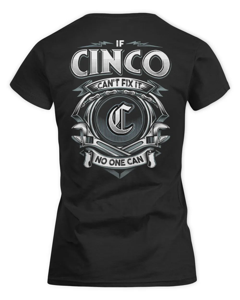 CINCO AP81-K4-626 - Personalized Ahmed Quote Apparel “If Ahmed Can't Fix It, No One Can” - Women's Standard T-Shirt - Black