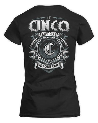 CINCO AP81-K4-626 - Personalized Ahmed Quote Apparel “If Ahmed Can't Fix It, No One Can” - Women's Standard T-Shirt - Black