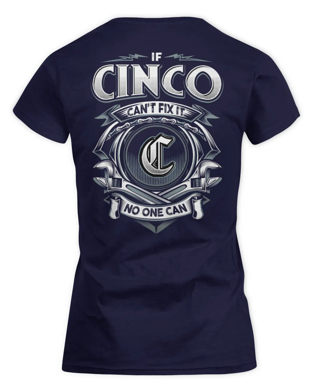 CINCO AP81-K4-626 - Personalized Ahmed Quote Apparel “If Ahmed Can't Fix It, No One Can” - Women's Standard T-Shirt - Navy