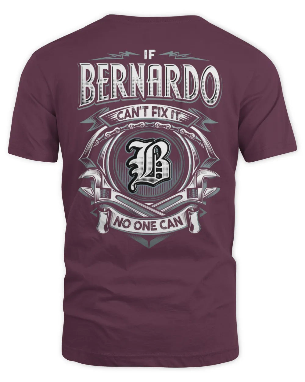 BERNARDO AP81-K4-626 - Personalized Ahmed Quote Apparel “If Ahmed Can't Fix It, No One Can” - Unisex Standard T-Shirt - Maroon