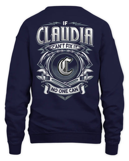 CLAUDIA AP81-K4-626 - Personalized Ahmed Quote Apparel “If Ahmed Can't Fix It, No One Can” - Unisex Sweatshirt - Navy