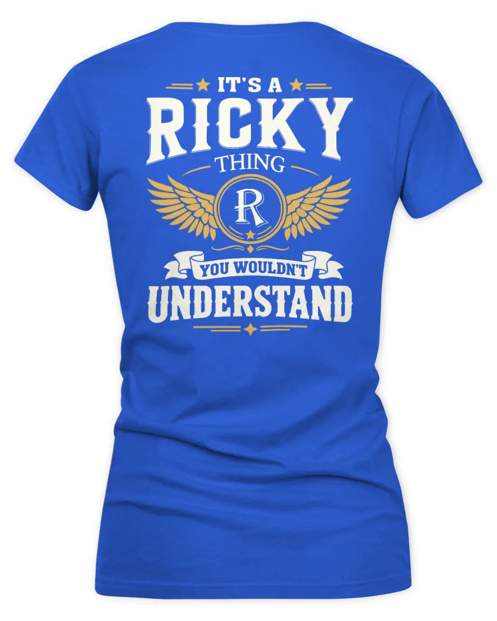 RICKY KT06-M008 It’s a [NAME] Thing – You Wouldn’t Understand | Personalized Vintage T-Shirt - Women's V-Neck T-Shirt - Royal