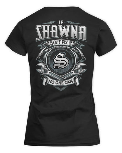 SHAWNA AP81-K4-626 - Personalized Ahmed Quote Apparel “If Ahmed Can't Fix It, No One Can” - Women's Standard T-Shirt - Black