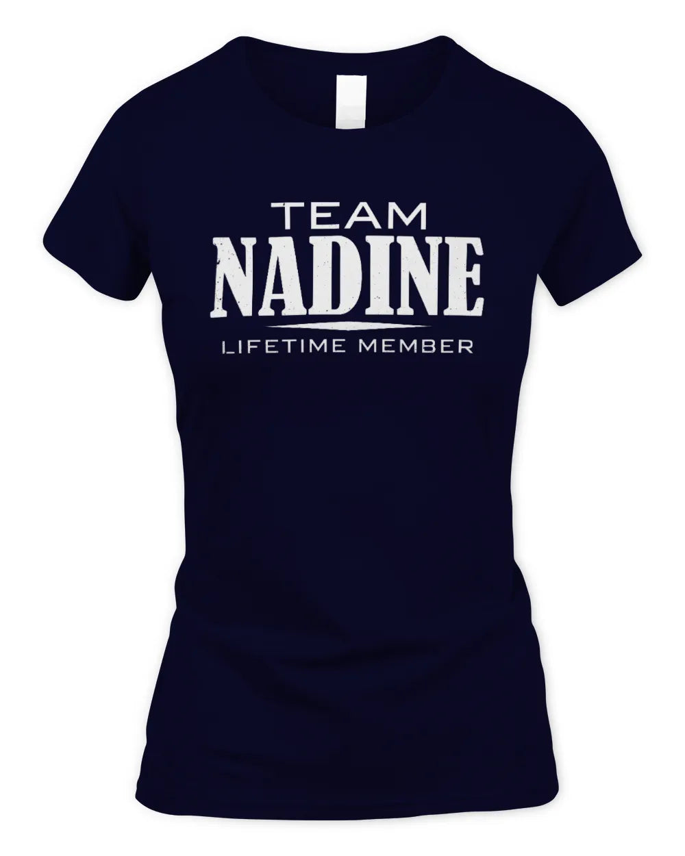 NADINE BL62-K4-128 - Personalized “Team NAME Lifetime Member” - Women's Standard T-Shirt - Navy