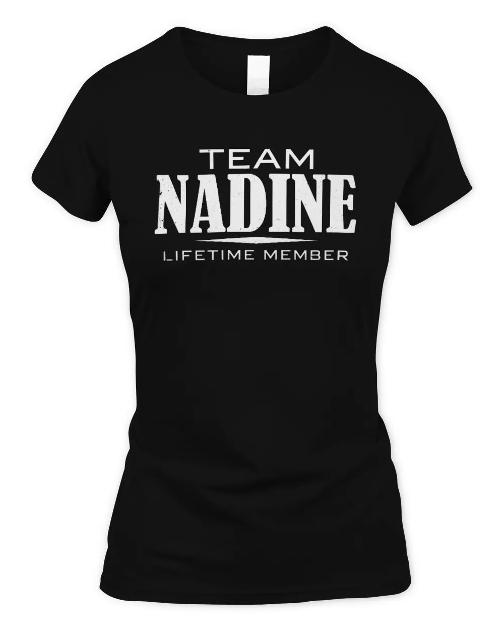 NADINE BL62-K4-128 - Personalized “Team NAME Lifetime Member” - Women's Standard T-Shirt - Black