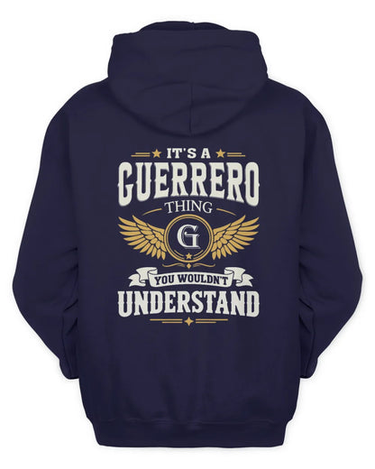 GUERRERO KT06-M008 It’s a [NAME] Thing – You Wouldn’t Understand | Personalized Vintage T-Shirt - Unisex Hoodie - Navy