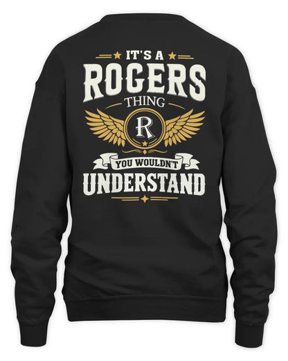 ROGERS KT06-M008 It’s a [NAME] Thing – You Wouldn’t Understand | Personalized Vintage T-Shirt - Unisex Sweatshirt - Black