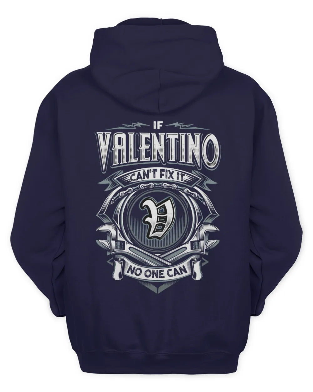 VALENTINO AP81-K4-626 - Personalized Ahmed Quote Apparel “If Ahmed Can't Fix It, No One Can” - Unisex Hoodie - Navy